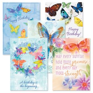 Butterfly Wishes All Occasion Cards Value Pack