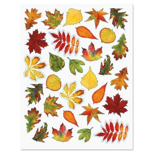 Painted Leaves Stickers - BOGO