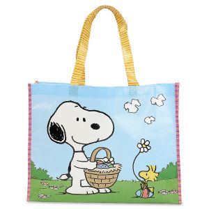 PEANUTS® Easter Large Shopping Tote Bag - BOGO