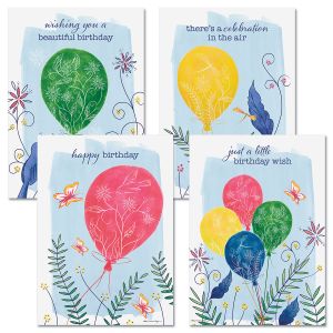 Birthday Balloons Birthday Cards and Seals
