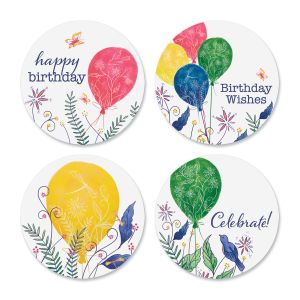 Birthday Balloons Seals (4 Designs)