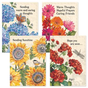 Full Bloom Get Well Cards and Seals