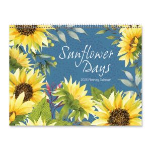 2025 Sunflower Days Big Grid Planning Calendar