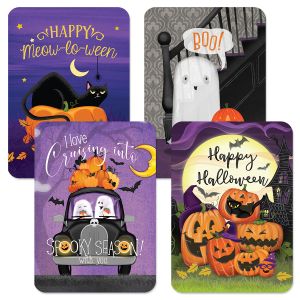 Diecut Spooky Nights Halloween Cards