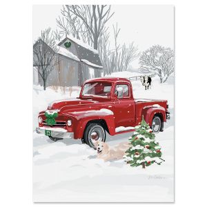 Vintage Truck Christmas Cards