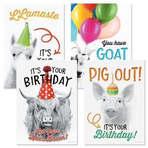 Party Animals Birthday Cards