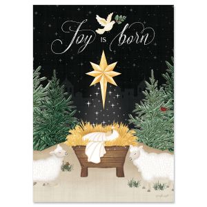 Joy is Born Religious Christmas Cards