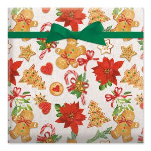 Homemade Christmas Jumbo Rolled Gift Wrap and Labels