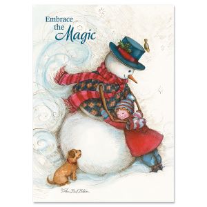 Snowman Hug Christmas Cards