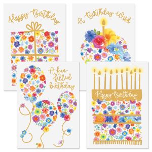 Floral Wish Birthday Cards