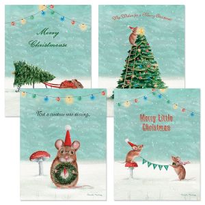 Merry Mice Christmas Notecards - BOGO