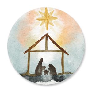 Watercolor Manger Seals