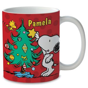 PEANUTS® Tree Star Personalized Mug