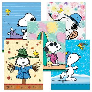 PEANUTS® Seasonal Note Card Value Pack