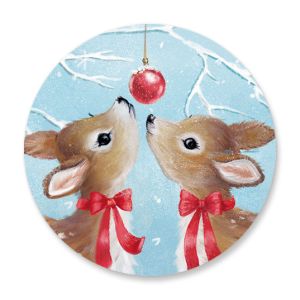 Christmas Fawns Holiday Seals