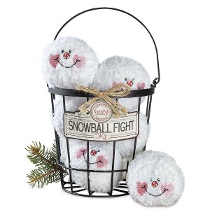 Indoor Christmas Snowball Fight Set