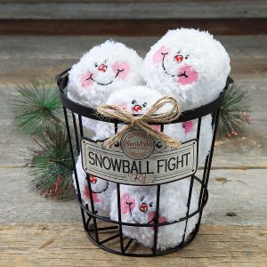 Indoor Christmas Snowball Fight Set