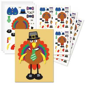 Make-A-Turkey Sticker Sheets