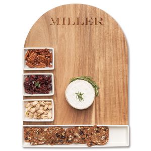 Charcuterie Fête Grand Board with Ceramic Serving Trays