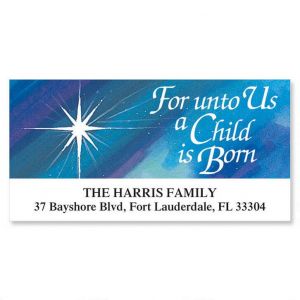 A Child Is Born Deluxe Address Labels