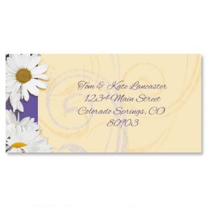 Daisy Dance Border Address Labels