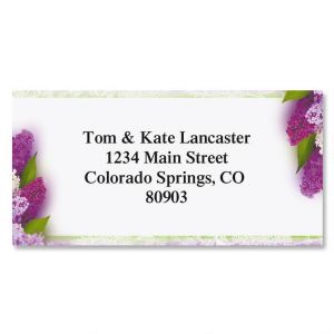 Sweet Lilacs Border Address Labels