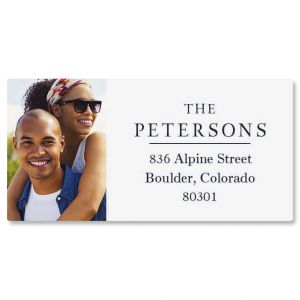 Classic Border Photo Personalized Address Labels