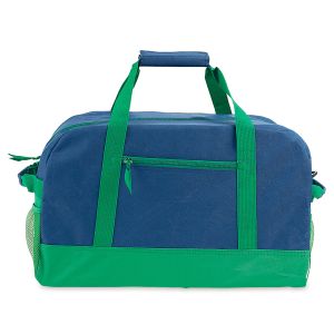 Navy and Green 19" Duffel Bag