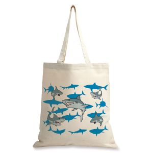 Sharks Canvas Tote