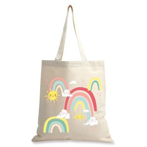 Rainbow Canvas Tote