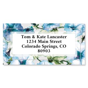 Pansy Border Address Labels