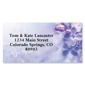 Lilac Border Address Labels