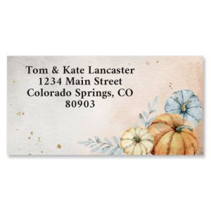 Pumpkin Corner Border Address Labels
