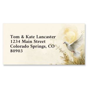 Pure Christmas Border Return Address Labels