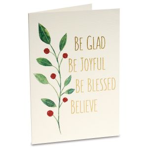 Be Glad Deluxe Foil Christmas Cards