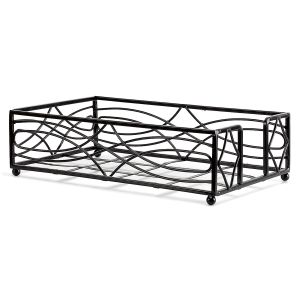 Black Wave Hand Towel Holder