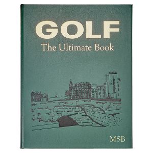 Golf: The Ultimate Book Personalized Green Leather-Bound Book