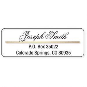 Gold/Clear Accent Address Labels