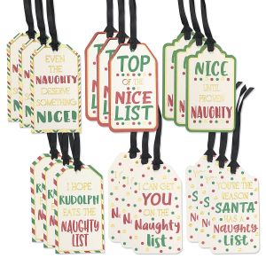 Naughty List To/From Gift Tags