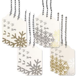 Fancy Snowflakes To/From Gift Tags