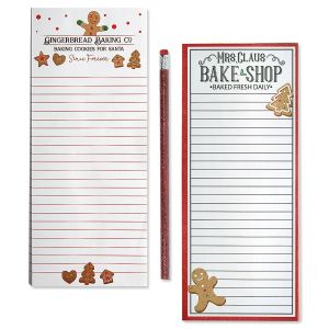 Bake Shop Shopping List Pads with Glitter Pencil