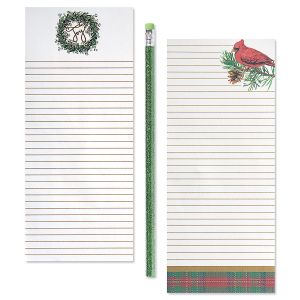 Sage Wreath Shopping List Pads with Glitter Pencil - BOGO