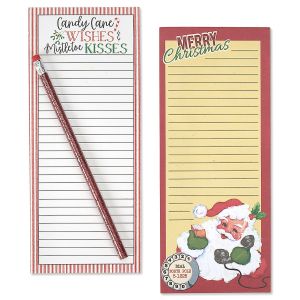 Dial North Pole Shopping List Pads with Glitter Pencil - BOGO