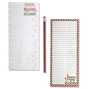 Jesus is the Reason Shopping List Pads with Glitter Pencil