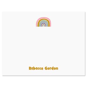Rainbow Shine Personalized Note Cards by FineStationery