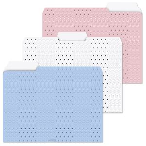 Polka Dots File Folders
