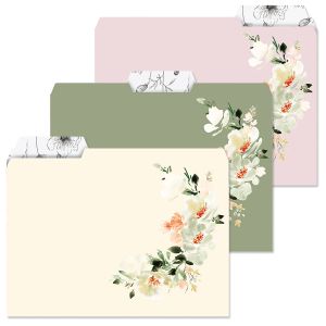 Soft Floral File Folders
