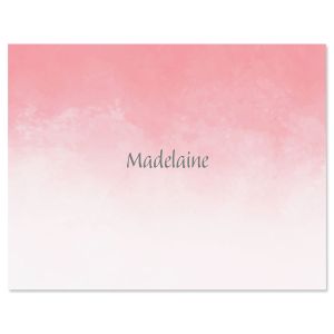 Watercolor Wash Personalized Note Cards by FineStationery