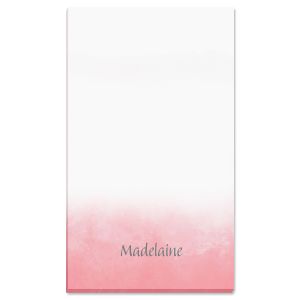 Watercolor Wash Personalized Notepad by FineStationery