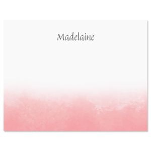 Watercolor Wash Personalized Correspondence Cards by FineStationery